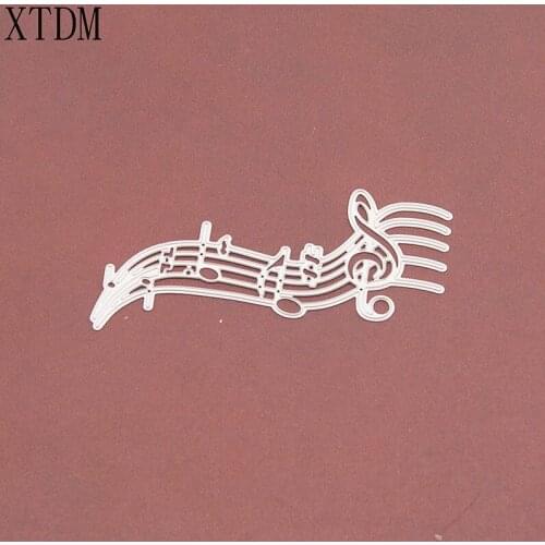 Metal craft Musical notes paper die cutting dies for Scrapbooking/DIY Easter wedding Halloween Easter card