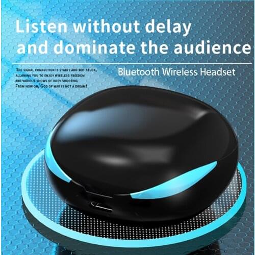 2021 New Gaming Earbuds TWS Wireless Bluetooth Earphones Touch Stereo Wireless Headphone Game Music Headset With Charging Box