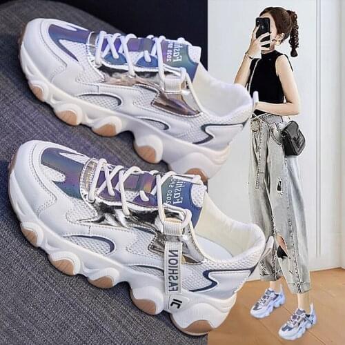 New Thick Soled Mesh Breathable Sports Shoes and Walking Shoes for Pregnant Women in Spring and Summer of 2021