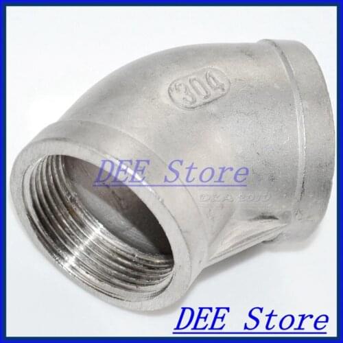 New 45 degree Elbow 1/4" Female Fitting 304 Stainless Steel Pipe Biodiesel Degree NPT NEW