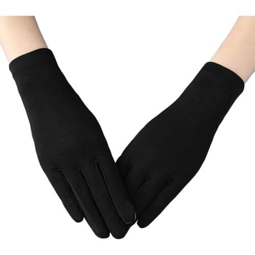 New Summer Thin Cotton Gloves Women with Sun Protection Touch Screen Glove Sunscreen Anti-Uv Non-slip Mittens Breathable Guantes
