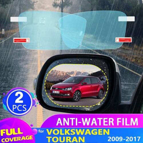 Car Rearview Mirror Film for Volkswagen VW POLO 6R 6C 2009~2017 5 MK5 2010 2011 2012 2013 Anti Fog Rainproof Sticker Accessories