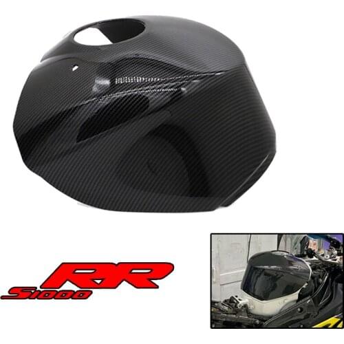 Suitable For BMW S1000RR 2009-2018 Fuel Tank Cap ABS Plastic Fairing Kit Carbon Fiber Color For S1000 RR Shiny Armor