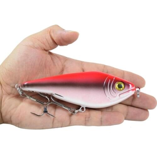 4.7Inch 1.82Oz Hard Slow Sinking Jerkbait Fishing Lures Minow Tackles Carbon Treble Hooks Big Game Wobbler Pesca Pike Bass Trout
