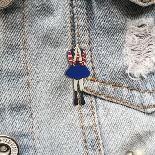 RSHCZY Acrylic Brooch For Women Vintage Badges Cartoon Lapel Pins Hat Shirt Coat Accessories Jewelry Gift Scarf Buckle