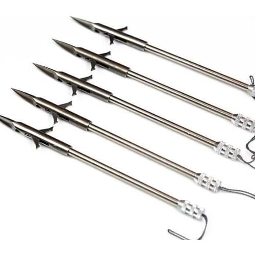 Fishing arrow flying shark swim bladder shooting stainless steel slingshot outdoor hunting shooting fish dart 2019