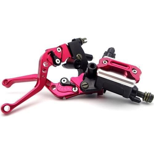 Stable Moto Motorcycle Brake clutch levers with cylinder pump for Honda Cb400 Foot Pegs Drz Gsx 1400 Cbr 500 Break Disk