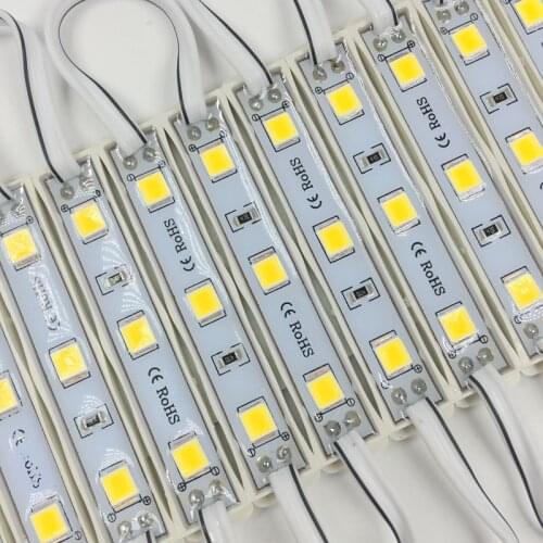 LED module super bright SMD5054 LED lighting module light back light for sign 5054 DC12V 1W 120lm IP65 75mm*12mm 3 led