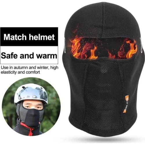 Windproof And Warm Winter Riding Cap Mountaineering Ski Fleece With Glasses Hole Motorcycle Headgear Bicycle Mask