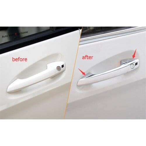 Yimaautotrims For Mercedes Benz GLA 200 220 X156 2018 ABS Exterior Outside Door Pull Doorknob Catch + Handle Bowl Cover Trim