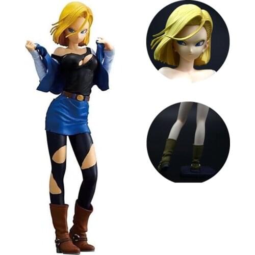 1/6 Naked Resin PVC anime action figure DBZ Android 18 Sexy girl GK Model Worth Collectable figure