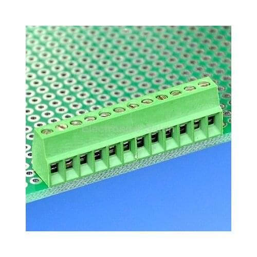 10pcs 12 Poles 2.54mm/0.1" PCB Universal Screw Terminal Block