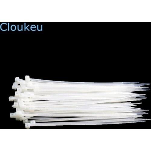 20Pcs) white 5*500mm Self-locking nylon cable tie Plastic wire harness tie wrap