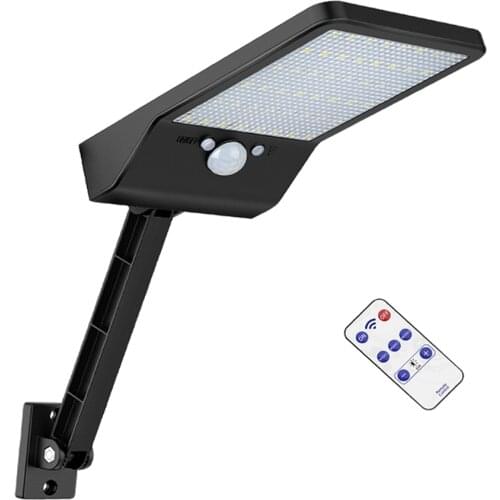 48 LED Solar Street Light wall Lamp Outdoor Waterproof remote control rotate bracket newest deck fence landscape garden spot