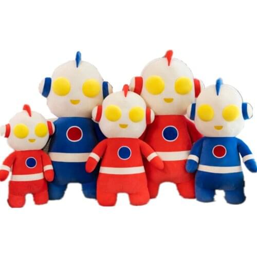 50-80CM Anime Cartoon Character Ultraman Plush Toys Two Colors Soft Stuffed Plush Doll Pillow Toy Gift