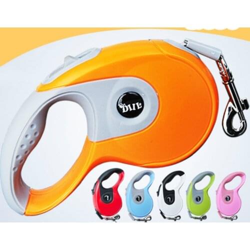 Automatic extendable leash retractable dog walker chain rope retractor pet