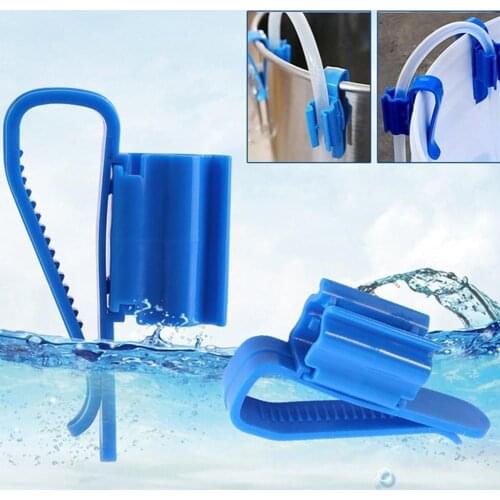 Household Plastic Brewing Barrel Clamp Pipe Flow Control To Accessories Fixed Pipe Easy Garden Install Water Clip Irrigatio O2T8