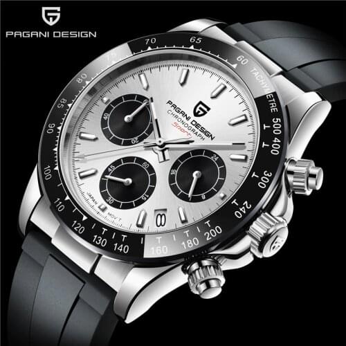2020 New PAGANI DESIGN Brand Fashion Chronograph Sport Watches Mens Sapphire Glass Luxury Quartz 100M Waterproof Watches For Men