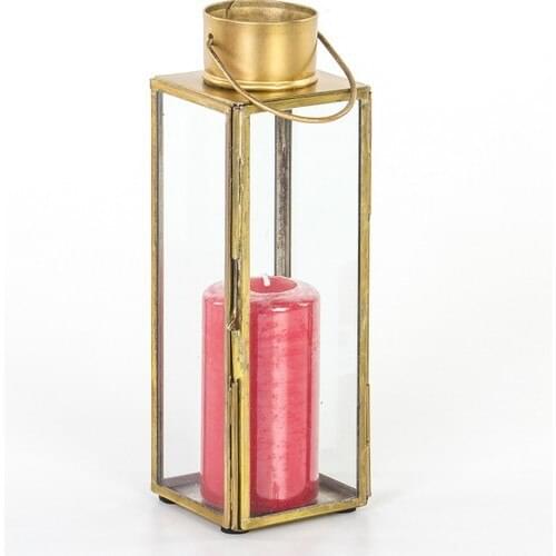 Evistro Decorative Metal Candle Holder Lantern 7 X22 cm