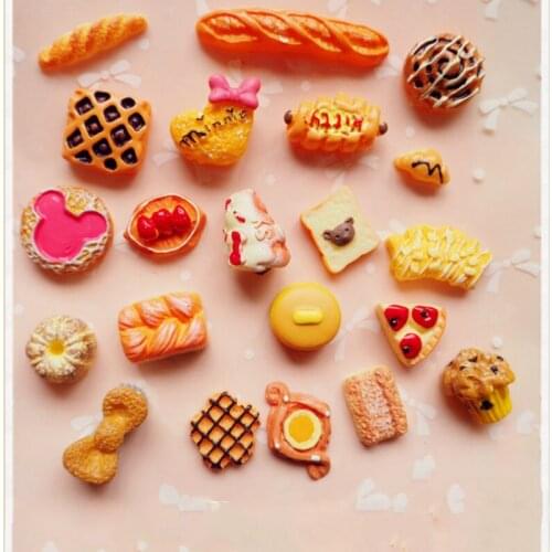 DIY Cream Mobile Phone Shell Material Package Simulation Resin Bread Food Toy Accessories Angel Cabochon Kawaii Resin Flatback