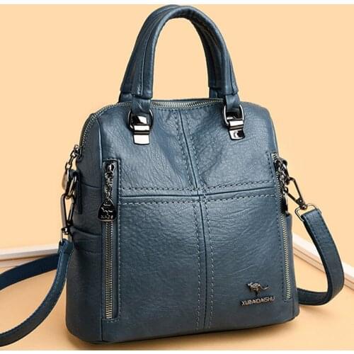 Travel Backpack School Bags for Girls Bagpack 2021 Hot High Quality Leather Backpack Women Shoulder Bags Multifunction