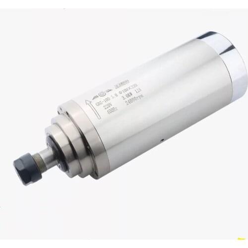 Water cooled spindle motor 3kw D100mm ER20 24000rpm spindle for wood cnc router