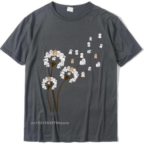 Flower Maltese Dog Dandelion Funny Animal Lover For Boy Girl T-Shirt Graphic Men Tshirts Personalized Tops Shirt Printed On