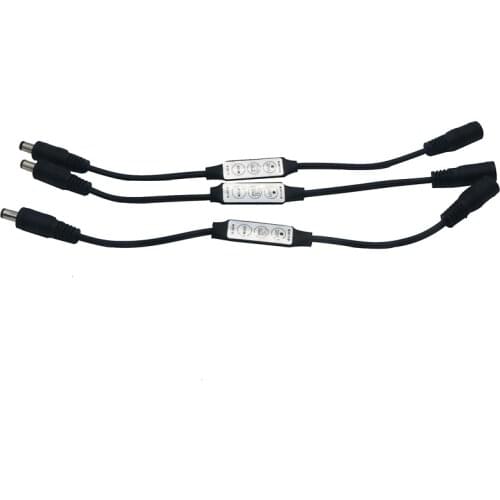 SZYOUMY Dimmer Controller Switch Mini DC 12V 3 Keys Dual DC Plug For Single Color SMD2835 3014 LED free shipping