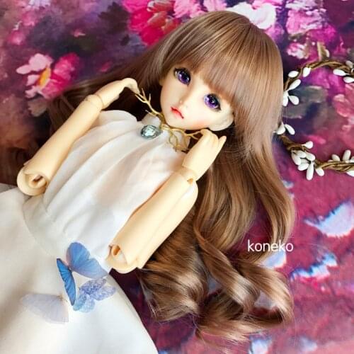 New 1/3 1/4 1/6 Bjd SD Doll Wig High Temperature Wire Long Lovely Wavy BJD DD Hair Wig Doll accessories Multi-color options