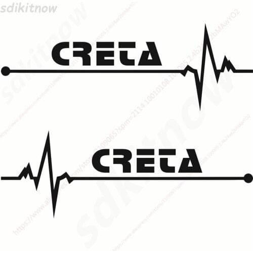 1pair New Heart Car Sports Decal Sticker Styling Windows Door Decoration For hyundai creta ix25 2018 accessories