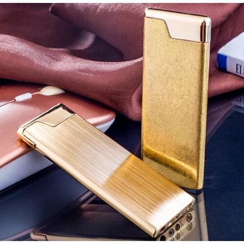 Original ZORRO ultra-thin gas inflatable lighter grinding wheel Open flame cigarette lighter