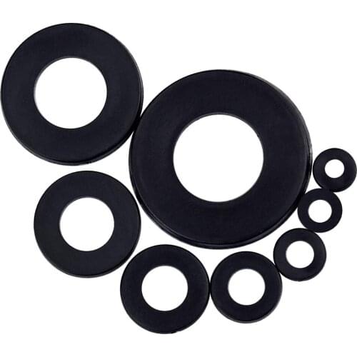 500 Pieces Plastic Washers Rubber Flat Washers Nylon Washers Corrosion-Free Washers for Industrial Fixings Home Accessories