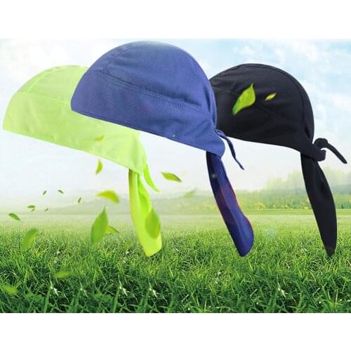 Breathable Pirate bandana Men Women Anti-sweat cycling cap sport under helmet liner road bike headband mtb headwear hat