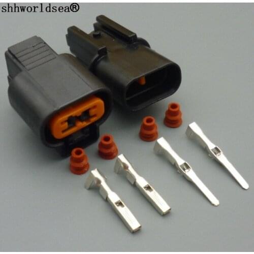 Shhworldsea 1 set/lot 2 pin 2.2mm Female Male Sensor Fog Lamp Automotive Connecor auto plug