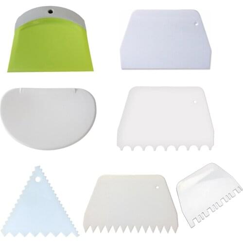 Cake Scraper Cream Smooth Cake Spatula Baking Pastry Tools Dough Scraper Kitchen Butter Knife Dough Cutter Cake Tool Baking Mold