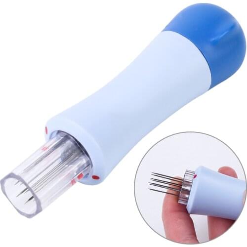 85X14mm Hot DIY Knitting Needles Felting Handle Clover with Seven Needles Wool Tool Applique Craft Sewing Tools & Accessory