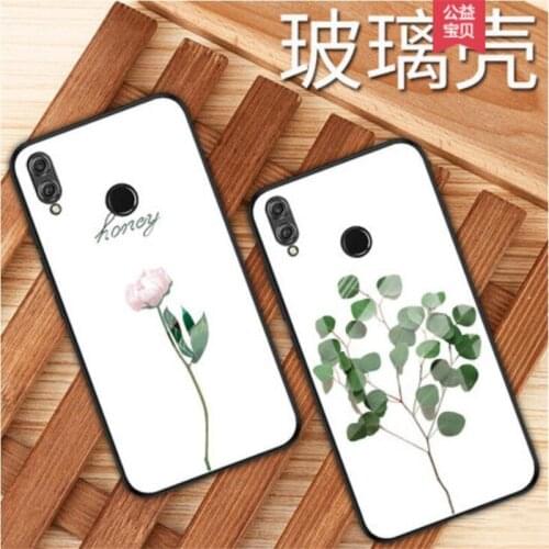BONVAN Glass Case For Vivo X30 X27 X50 Pro Plus X23 X21S X21 UD X21-A Hard Cover For Vivo Nex 3 S Z5X Z1 Pro Peony Couqe Capa