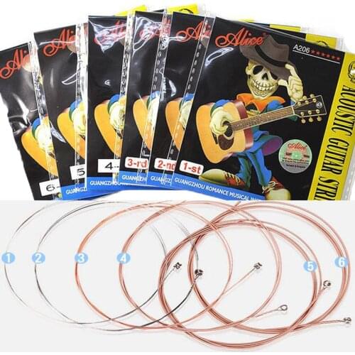 1PC / 6PCS Acoustic Guitar Strings Nickel Plated Steel Guitar String For Acoustic Folk Guitar Classic Guitar Retail Packaging