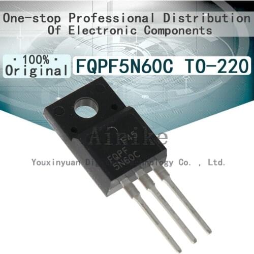 10/Pcs New Original FQPF5N60C 5N60C TO-220 5A 600V MOS field effect MOSFETN