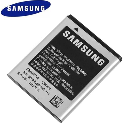 100% Original Battery EB494353VU For Samsung S5330 GT-S5570 i559 S5570 S5232 C6712 S5750 Genuine Battery EB494353VU 1200mAh