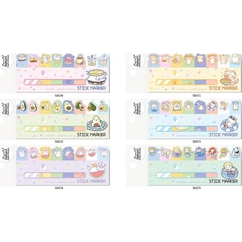 24 pcs/lot Korean Import Nekoni Cat Mermaid Avocado Shiba Unicorn Memo Pad Sheets Sticky Notes To Do List Planner Stickers Decor