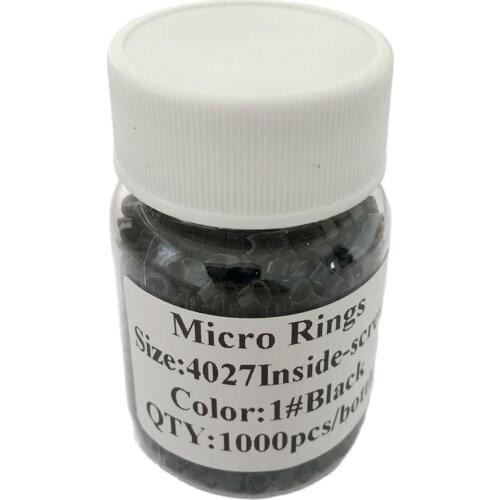10000pcs 4.0*2.7*3.0mm Al Micro Rings micro link with screw for micro ring hair extension 8 color 1000pcs/bottle