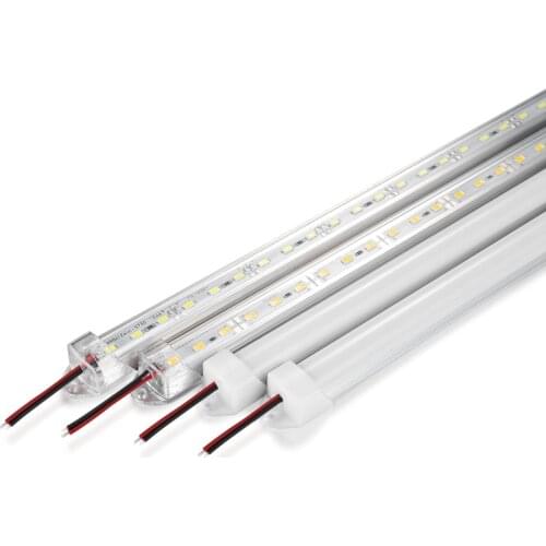 4PCS 6PCS 9PCS New 5630 LED Rigid Bar Lights White Warm White 500mm LED Cabinet Strip Rigid 12V DC Showcase LED Hard Strip