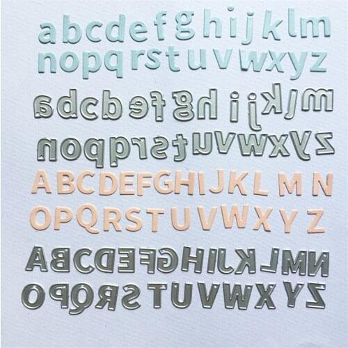 Alphabet Letter Frame Metal Cutting Dies Stencils For DIY Scrapbooking Decorative Craft Embossing Handcraft Die Cutting Template