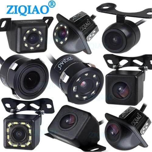 ZIQIAO Universal Car Rear View Camera Night Vision 170 Degree HD Auto Parking Assistance Camera