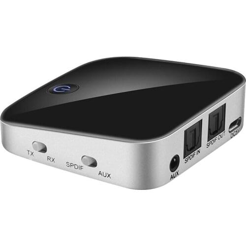 BTI-029 Bluetooth 5.0 Adapter 2 in 1 Bluetooth Transmitter 3.5mm AUX SPDIF Audio Receiver for Headphone Speaker