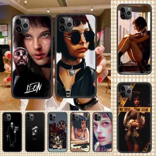 Movie Leon Phone Case Cover Hull For iphone 5 5s se 2 6 6s 7 8 12 mini plus X XS XR 11 PRO MAX black pretty bumper luxury shell