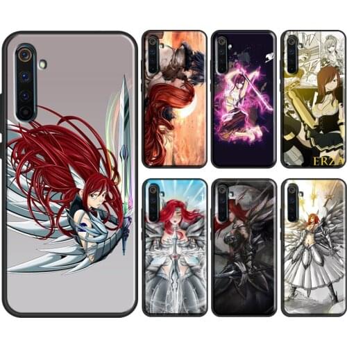 Erza Fairy Tail Case For OPPO Realme 8 Pro 6 7 Q3 Pro GT Neo C21 C11 C3 Cover For OnePlus 8T 8 9 Pro Nord