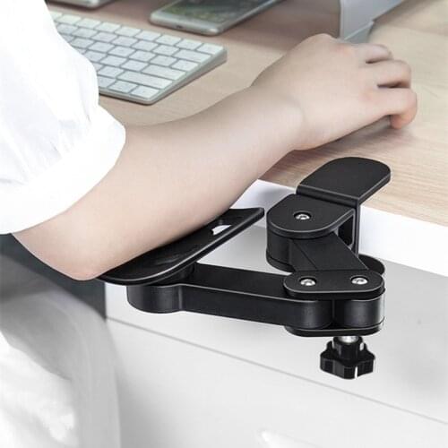 3 Levels Height Adjustable Wrist Rest Ergonomic Armrest Mouse Pad Arm Rest Three Shaft Design 360° Rotatable Comfort Shoulder