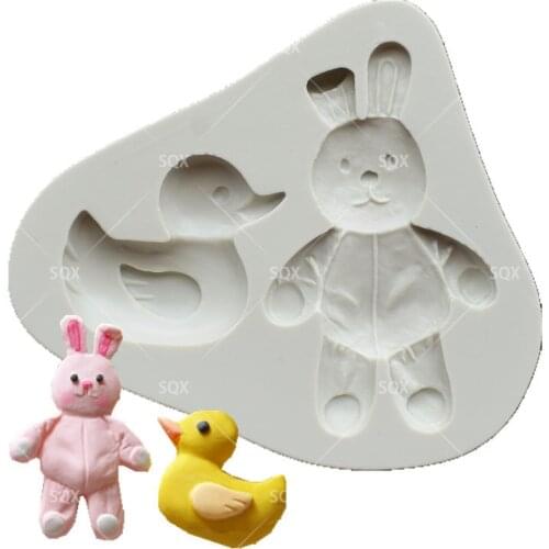 Duck & Rabbit shape Cake Baking Molds,Moule Silicone,Cake Decorating Tools Pastry Tools Kitchen AccessoriesSQ16264